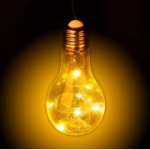 Relaxdays dekoratiivne rippuv LED pirn patareidega