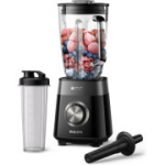 Philips 5000-seeria blender koos Blender ja Go-tassiga - 1200 W, 2 liitrit, ProBlend Plus. Must (HR3031/00) (C Grade)