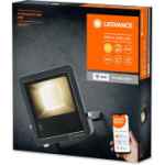 LEDVANCE Smart LED v&auml;liprožektor, soe valge (3000K), h&auml;mardatav, 50 W, tumehall alumiinium.