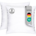 Komfortec padjad 40 &times; 40 cm, 2 tk komplekt, h&uuml;poallergeense kattega, 100% pol&uuml;esterkiud (valged)