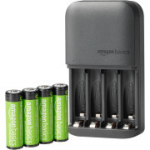 Amazon Basicsi AA taaslaetavad akud + laadija (4 tk)
