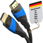 KabelDirekt HDMI kaabel 8K / 4K &ndash; 4 &times; 2 m, kiire HDMI, TV, PC, PS5, Xbox, Switch
