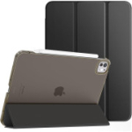 TiMOVO Smart &uuml;mbris iPad Pro 11-tollisele M4 (2024), l&auml;bipaistva tagak&uuml;ljega, toetab Pencil Pro ja Pencil (USB-C) &ndash; must