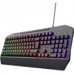 Trust Gaming GXT 836 Evocx m&auml;nguklaviatuur Itaalia QWERTY paigutusega, 78% taaskasutatud plastikust, membraanklahvid