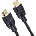 Amazon Basics Kiire 4K Ultra HD HDMI 2.0 kaabel/juhe, 6 ft / 1,8m, 18 Gbps, 60 Hz, 2160p, 48 bit, mees-mees, Ethernet-valmis, 3D, must