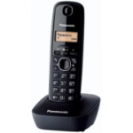 Panasonic KX-TG1611 juhtmeta DECT-telefon (must)