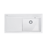 Franke Mythos MTK 611-100, kauss paremal, keraamiline, polaarvalge