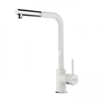 Franke SIRIUS L, v&auml;ljat&otilde;mmatava du&scaron;ivoolikuga, kroom/polaar valge