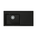 Franke Mythos MTK 611-100, kauss vasakul, keraamiline, antratsiit matt