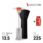 Roostevabast terases gaasisoojendi Heatum Alonzo koos gaasiballooniga