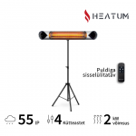 Infrapuna soojuskiirgur Heatum H2000R CORE SILVER koos kolmjalaga