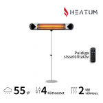 &Uuml;hel jalal seisev infrapuna soojuskiirgur Heatum H2000R CORE SILVER