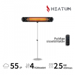 &Uuml;hel jalal seisev infrapuna soojuskiirgur Heatum H2500R CORE BLACK