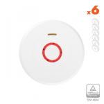 Suitsuandur XP-650s koos 10 aastat kestva integreeritud 3 V patareiga (6 tk.)