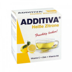 ADDITIVA Heiser Zitrone Lemon + C-vitamiin + Tsink + D3-vitamiin kuum jook N10
