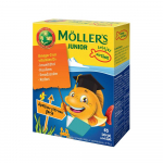 MOLLERS Junior Omega-3 tarretis apelsini-sidrunimaitsega N45