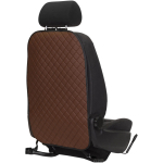 EVAtech ECO Laste Autoistme Seljatugi Kaitse 75x46 cm - pruun / mustad servad / pruunid &otilde;mblused