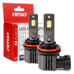 LED esitule pirnid X4-seeria AVIATOR H8/H9/H11/H16 6500K max 44W AMIO-03765