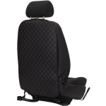 EVAtech ECO Laste Autoistme Seljatugi Kaitse 75x46 cm - must / mustad servad / mustad &otilde;mblused