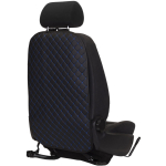 EVAtech ECO Laste Autoistme Seljatugi Kaitse 75x46 cm - must / mustad servad / sinised &otilde;mblused