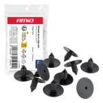 Rattakoopa klambrite komplekt 25 mm, &Oslash; 10,5 mm, 10 tk, AMIO-05052
