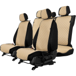 EVAtech ECO Standard istmekatted, 3 tk - beež / mustad servad / beežid &otilde;mblused