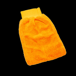 KOCH CHEMIE Microfibre cleaning mitt, pehme m&ouml;&ouml;bli puhastuskinnas, oranž