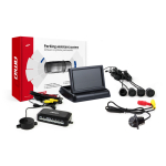 Parkimisabis&uuml;steem TFT02 4.3" HD-305-LED kaameraga, 4 musta anduriga
