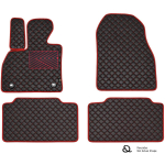 Ekonahast matid QuiltyMats OPEL MERIVA 2010-2017a. (B) (Must / punased &otilde;mblused)