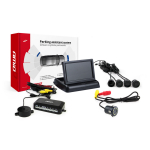 Parkimisabis&uuml;steem TFT02 4.3" HD-308-LED kaameraga, 4 musta anduriga