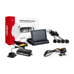 Parkimisabis&uuml;steem TFT02 4.3" HD-315-LED kaameraga, 4 musta anduriga
