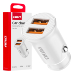 Autolaadija 2x USB-A 2.1A 12/24V AMiO-03872
