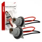 Plastmassist pistikupesad 2 tk, T15/W16W/W5W