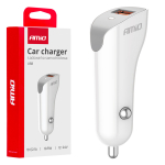 Autolaadija USB-A 2.1A 12/24V AMiO-03873