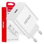 Seinalaadija USB-C 20W 230V AMIO-03891
