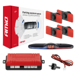 Parkimisabi s&uuml;steem MAX LED, 4 musta andurit, sisemine paigaldus 16,5 mm AMIO-02291