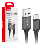 USB - USB-C kaabel 2A 100cm FullLINK AMIO-03899