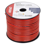 Kahesooneline CCA kaabel, 2x1mm&sup2; 100m 5A AMIO-04458