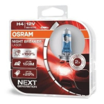 OSRAM autopirnid NIGHT BREAKER LASER +150% H4 60/55W 12V P43T, 2 tk