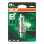 OSRAM autopirn, ULTRA LIFE H4 60/55W 12V P43T, 1 tk