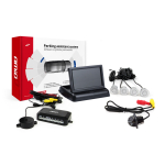 Parkimisabis&uuml;steem TFT02 4.3" HD-305-LED kaameraga, 4 h&otilde;bedast andurit