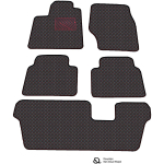 Ekonahast matid QuiltyMats MERCEDES-BENZ GL-class X166 2012-2019a. (7v., 5 tk) (Must / punased &otilde;mblused)