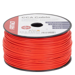 &Uuml;hesooneline CCA kaabel, punane, 1x0,75mm&sup2; 100m 3,75A 12/230V AMIO-04450