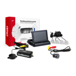 Parkimisabis&uuml;steem TFT02 4.3" HD-308-LED kaameraga, 4 h&otilde;bedast andurit