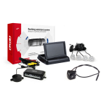 Parkimisabis&uuml;steem TFT02 4.3" koos FLIP-UP CAM-310 kaameraga, 4 h&otilde;bedast andurit 22 mm