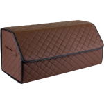 EVAtech pagasiruumi korraldaja ECO L 30x30x65 cm - pruun / mustad servad / pruunid &otilde;mblused / punane sisemus