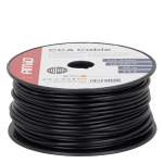 &Uuml;hesooneline CCA kaabel, must, 1x1,5mm&sup2; 50m 7,5A 12/230V AMIO-04455