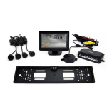 Parkimisabis&uuml;steem TFT01 4.3" CAM-402 LED-kaameraga, 4 musta anduriga GOLD