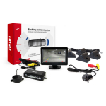 Parkimisabis&uuml;steem TFT01 4.3" HD-305-LED kaameraga, 4 musta anduriga, veoautodele