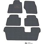Ekonahast matid QuiltyMats MERCEDES-BENZ GL-class X164 2006-2012a. (I, II ja III rida, 6 tk) (Hall / hallid &otilde;mblused)